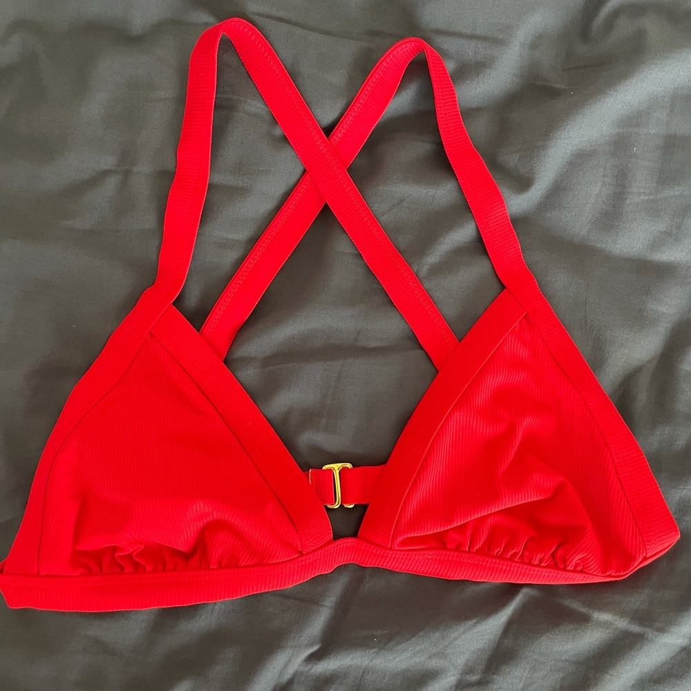 Red bikini top